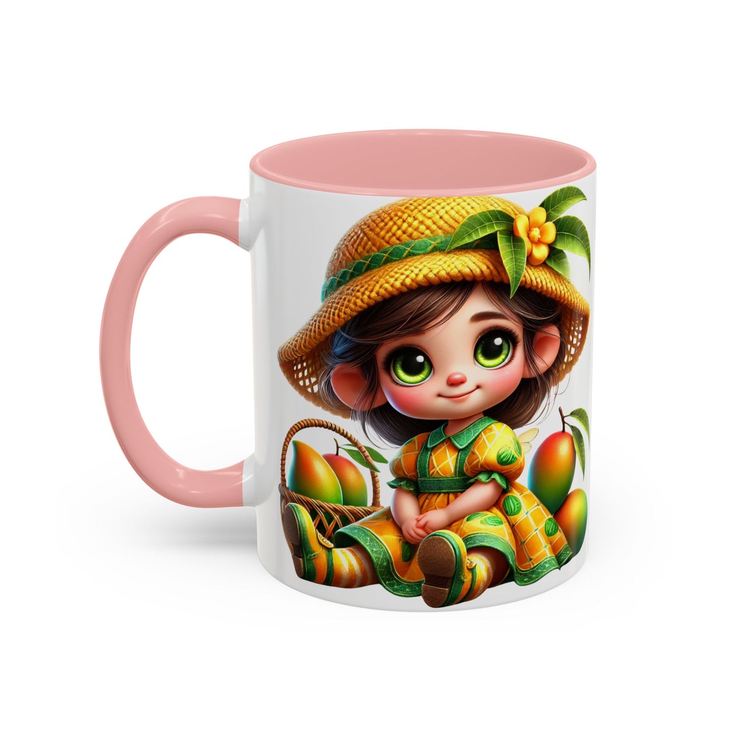 Whimsical Fruit-Themed Accent Coffee Mug - 11 & 15oz