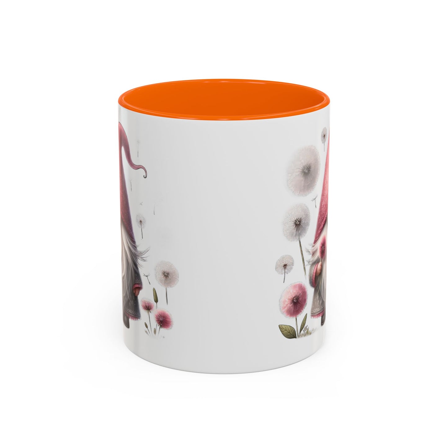 Whimsical Gnome Coffee Mug, Cute Coffee Cups for Home, Unique Gift for Gnome Lovers, Floral Gnome Mug for Birthdays, Spring Décor