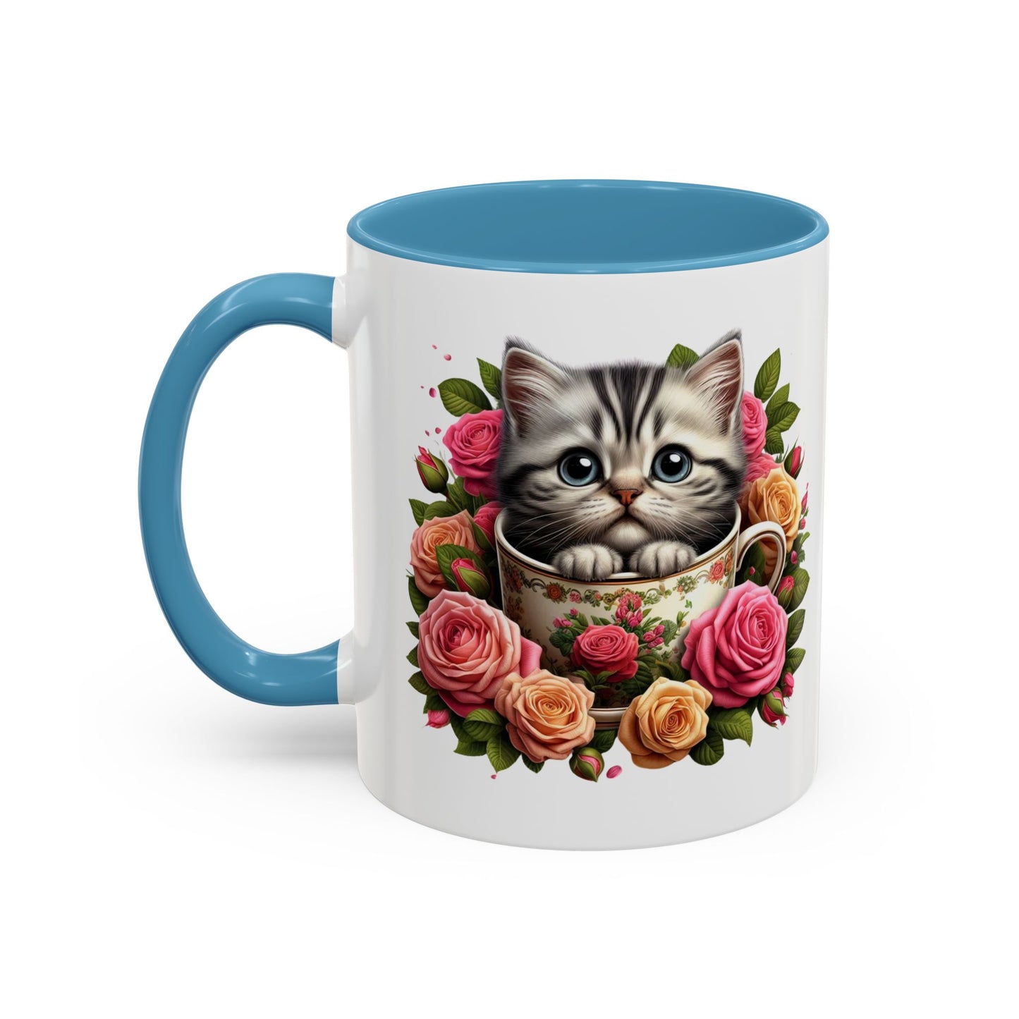 Whimsical Cat Coffee Mug with Floral Accents, Cute Cat Mug, Pet Lover Gift, Tea Cup, Perfect for Cat Lovers, Floral Coffee Cup, [...]