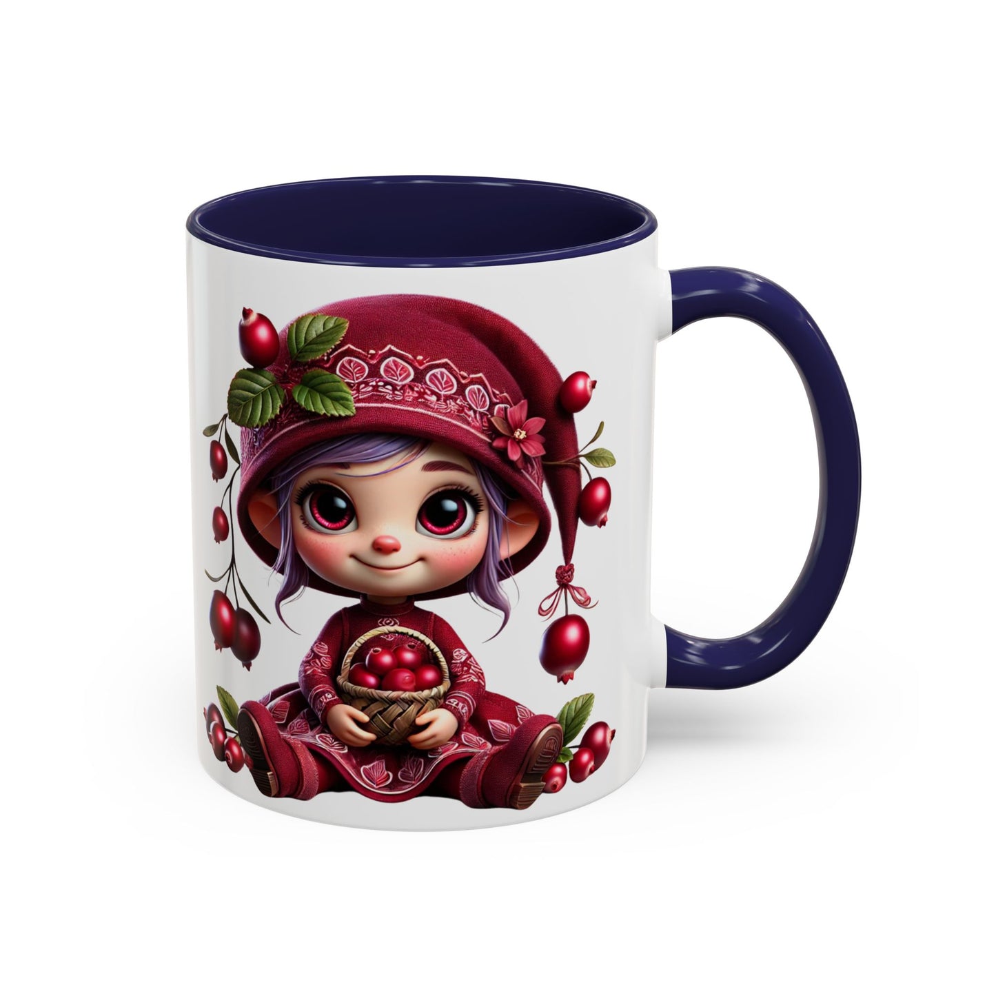 Cute Cherry Character Coffee Mug - 11oz & 15oz, Perfect for Cozy Mornings