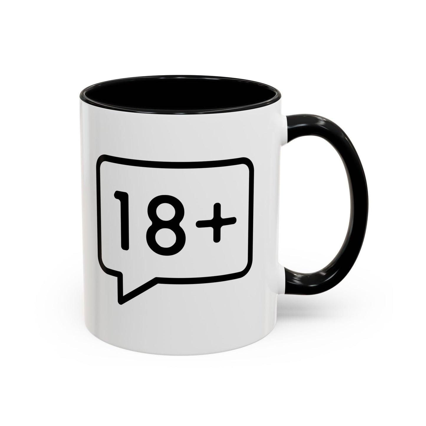 Adult-Only Accent Coffee Mug | Fun 18+ Design, Gift for Coffee Lovers, Unique Housewarming Gift, Perfect for Birthdays, Funny Office Mug