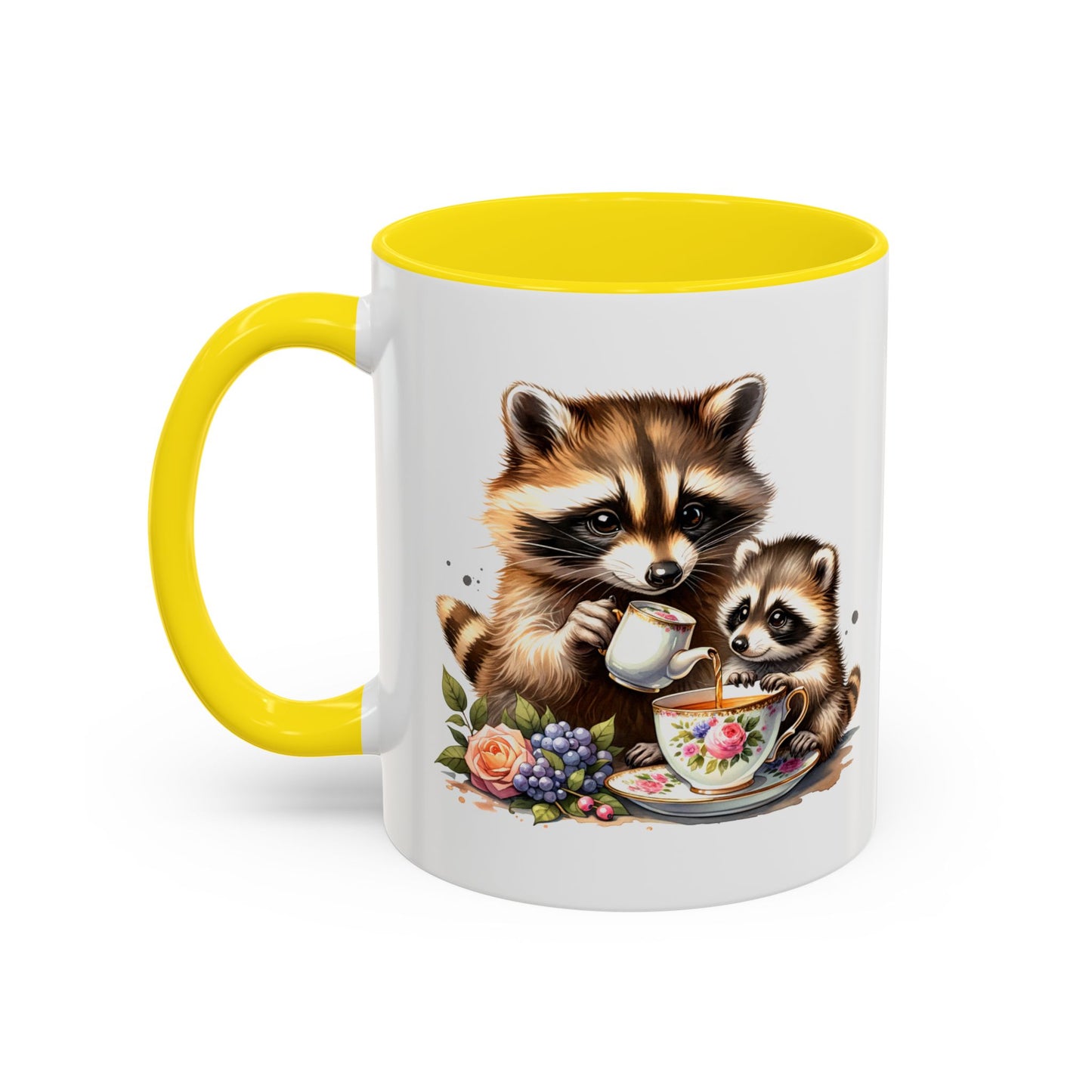 Whimsical Raccoon Coffee Mug - Perfect Gift for Animal Lovers, Cute Kitchen Decor, Tea Lovers, Nature Enthusiasts, Mother's Day