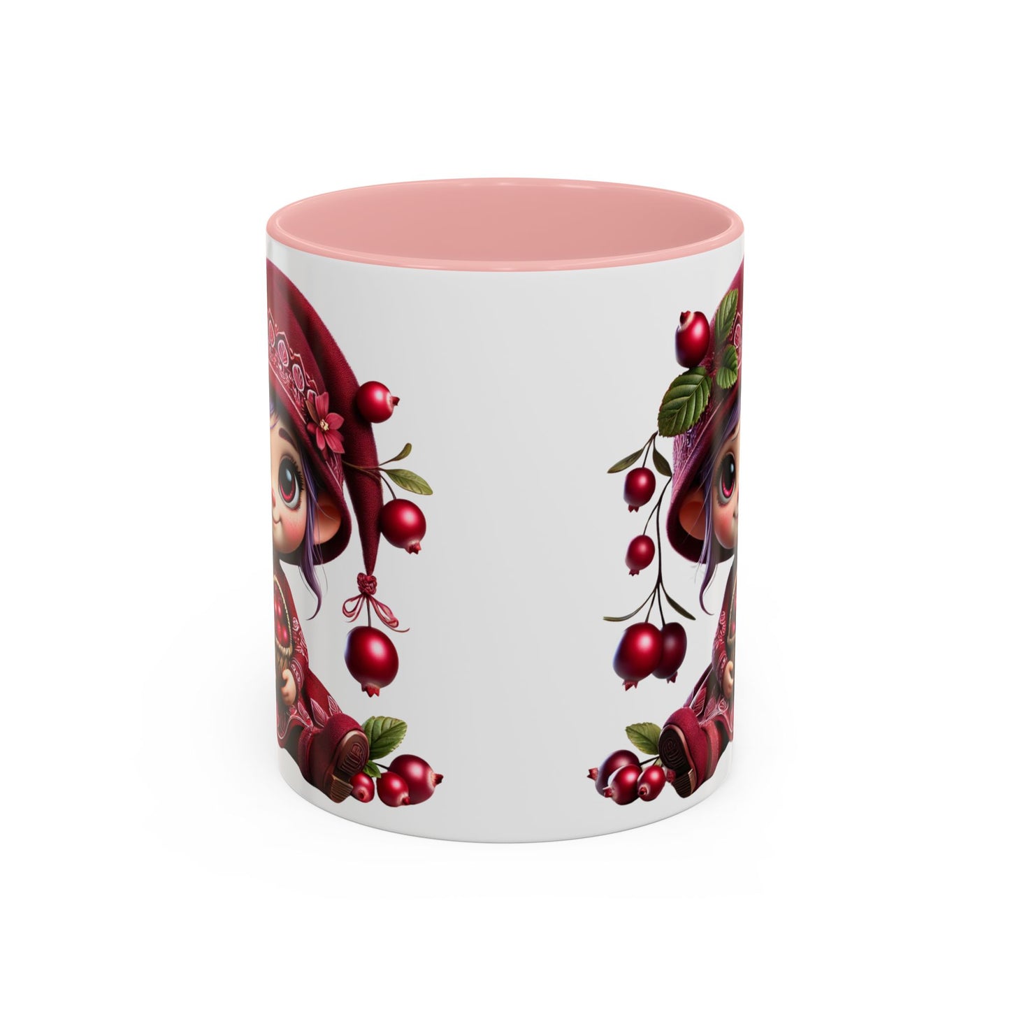 Cute Cherry Character Coffee Mug - 11oz & 15oz, Perfect for Cozy Mornings