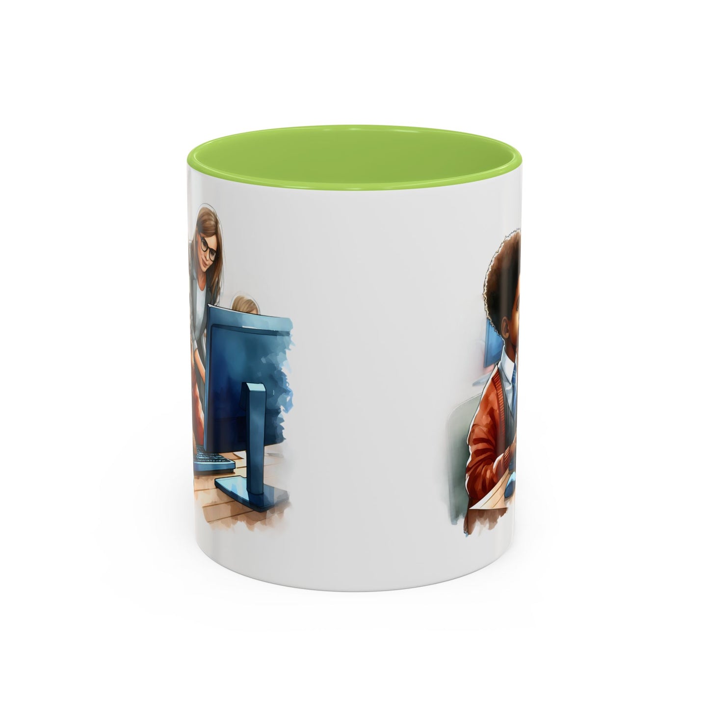 Inclusive Learning Accent Coffee Mug, Motivational Teacher Gift, Educational Office Decor, Student Appreciation, Classroom Supplies