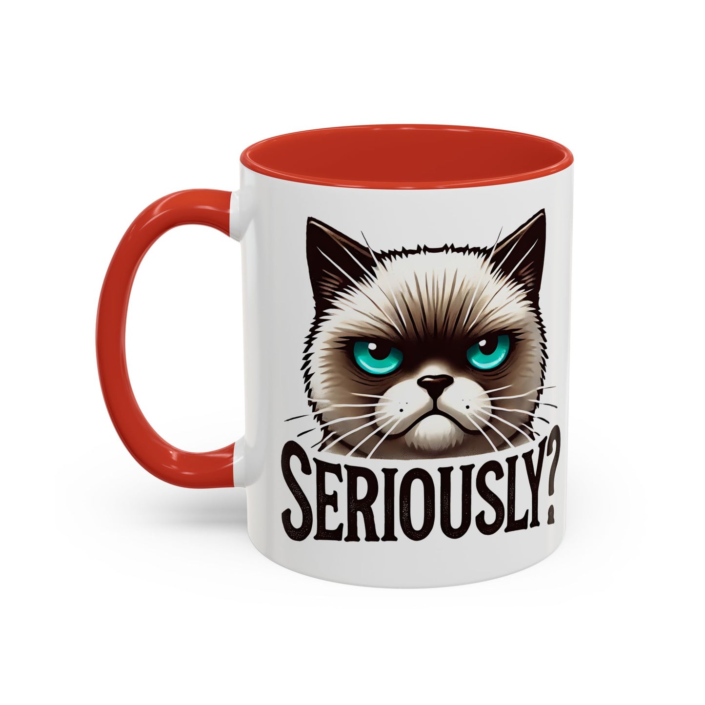 Funny Cat Accent Coffee Mug | Gift for Cat Lovers | Unique Ceramic Mug | Quirky Kitchen Decor | Humor Mug | Cat Person Gift