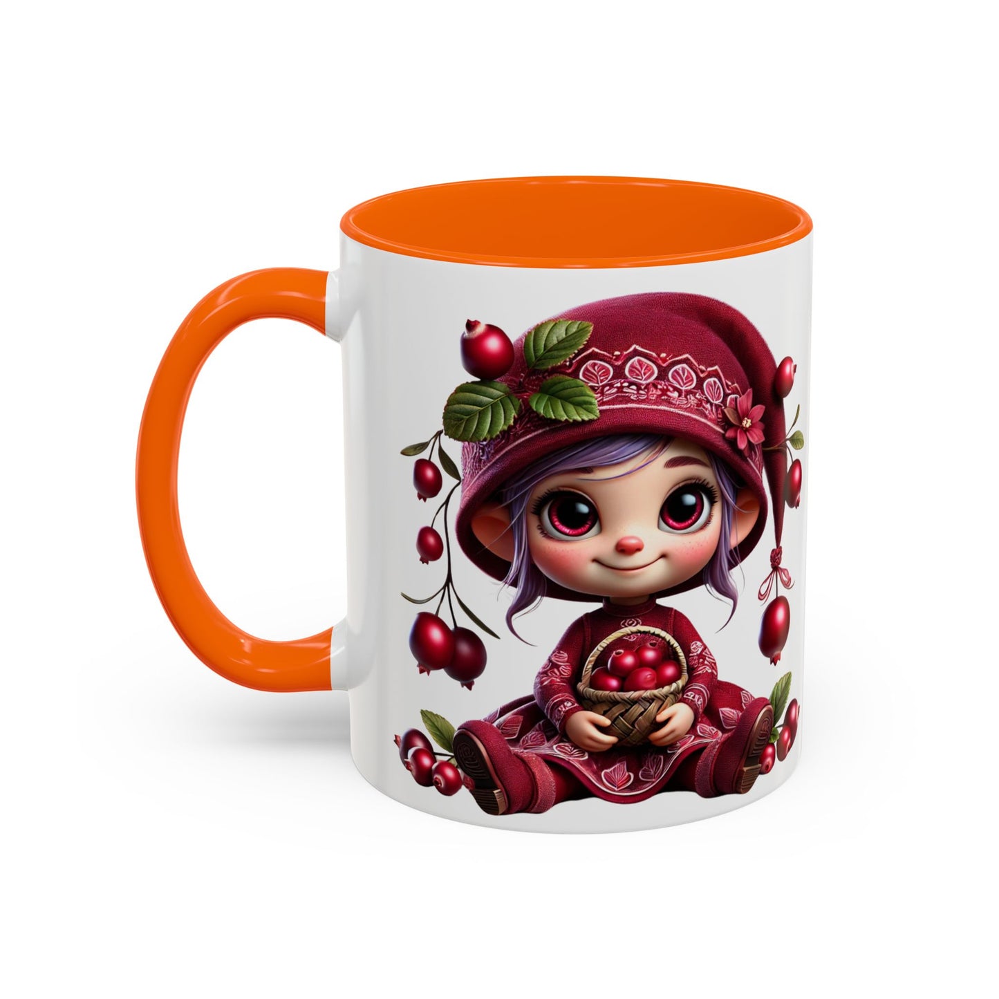 Cute Cherry Character Coffee Mug - 11oz & 15oz, Perfect for Cozy Mornings