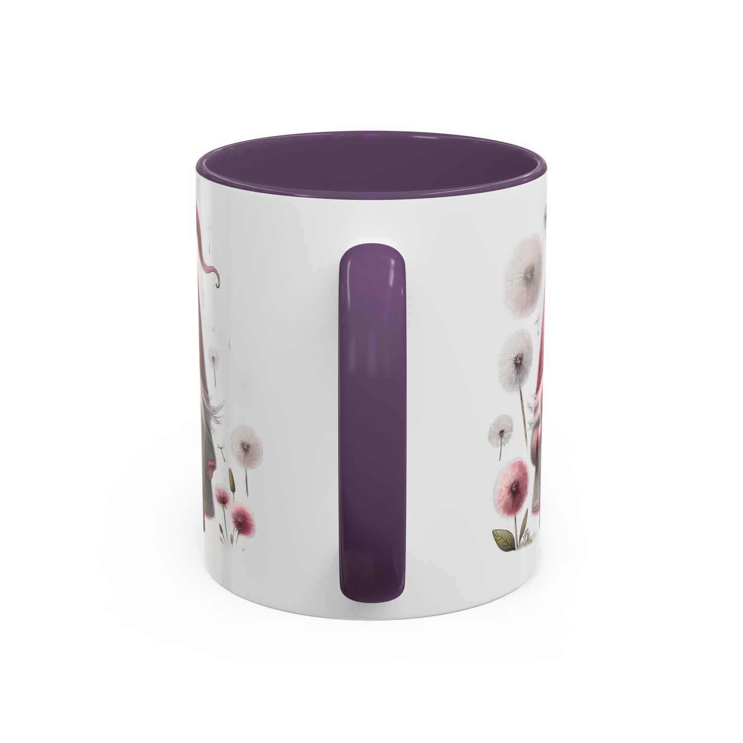 Whimsical Gnome Coffee Mug, Cute Coffee Cups for Home, Unique Gift for Gnome Lovers, Floral Gnome Mug for Birthdays, Spring Décor