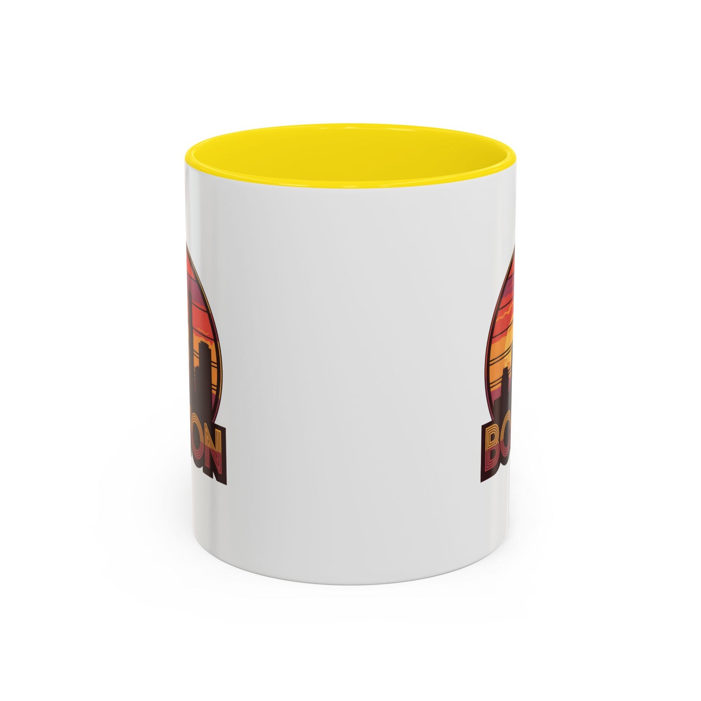 Boston Sunset Accent Coffee Mug, Unique Gift for Boston Lovers, Travel Souvenir, Home Decor, Coffee Lover's Gift, 11oz 15oz Options