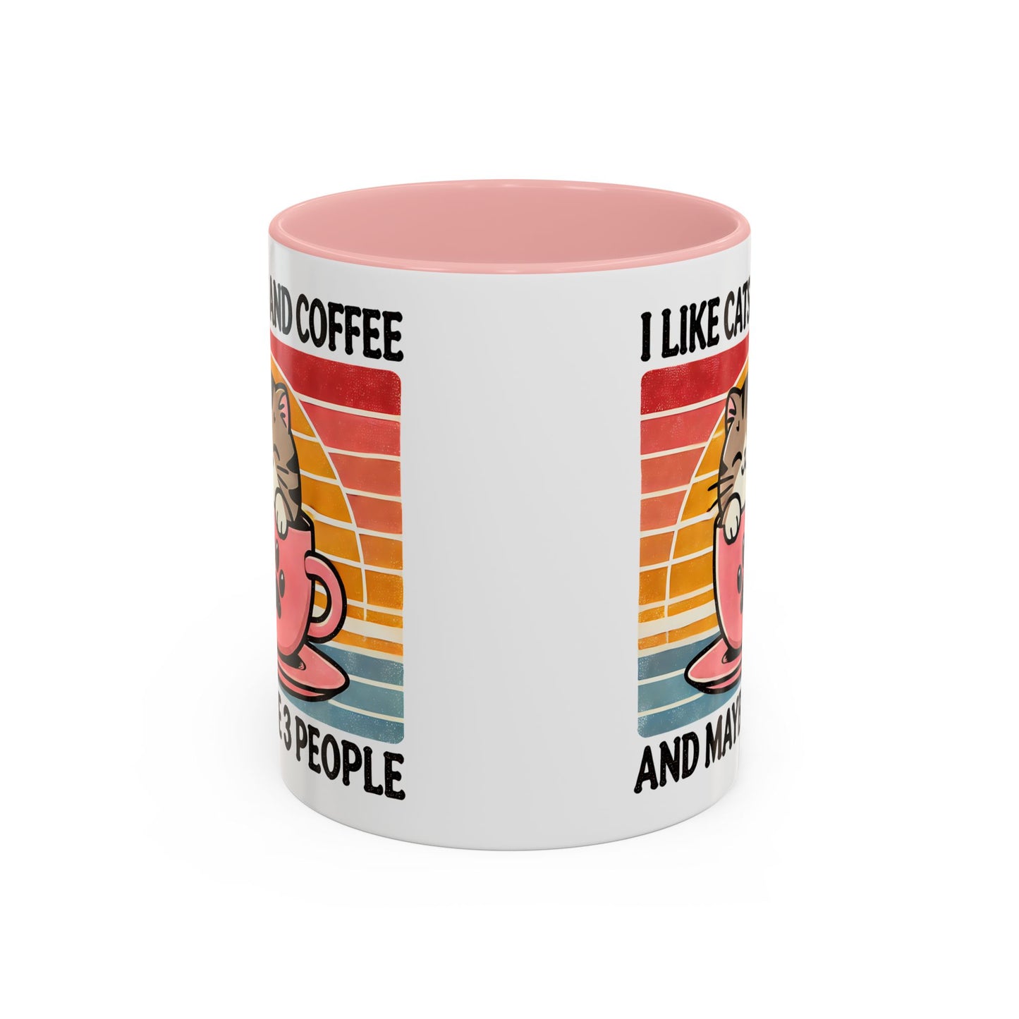 Cute Cat Coffee Mug, Cat Lover Gift, Coffee Lover Mug, Fun Pet Mug, Pet Owner Gifts