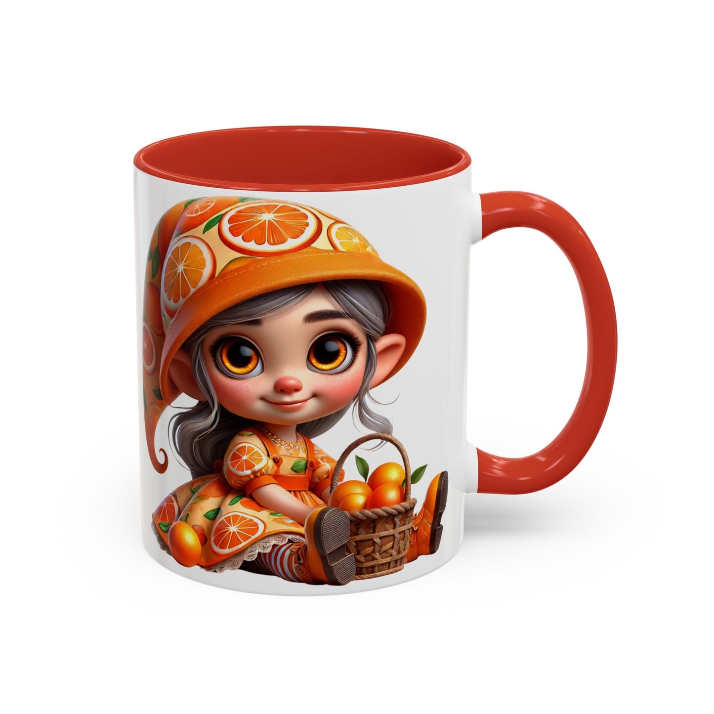 Cute Orange Harvest Coffee Mug - Charming 11 & 15oz Mug for Gardeners and Citrus Lovers