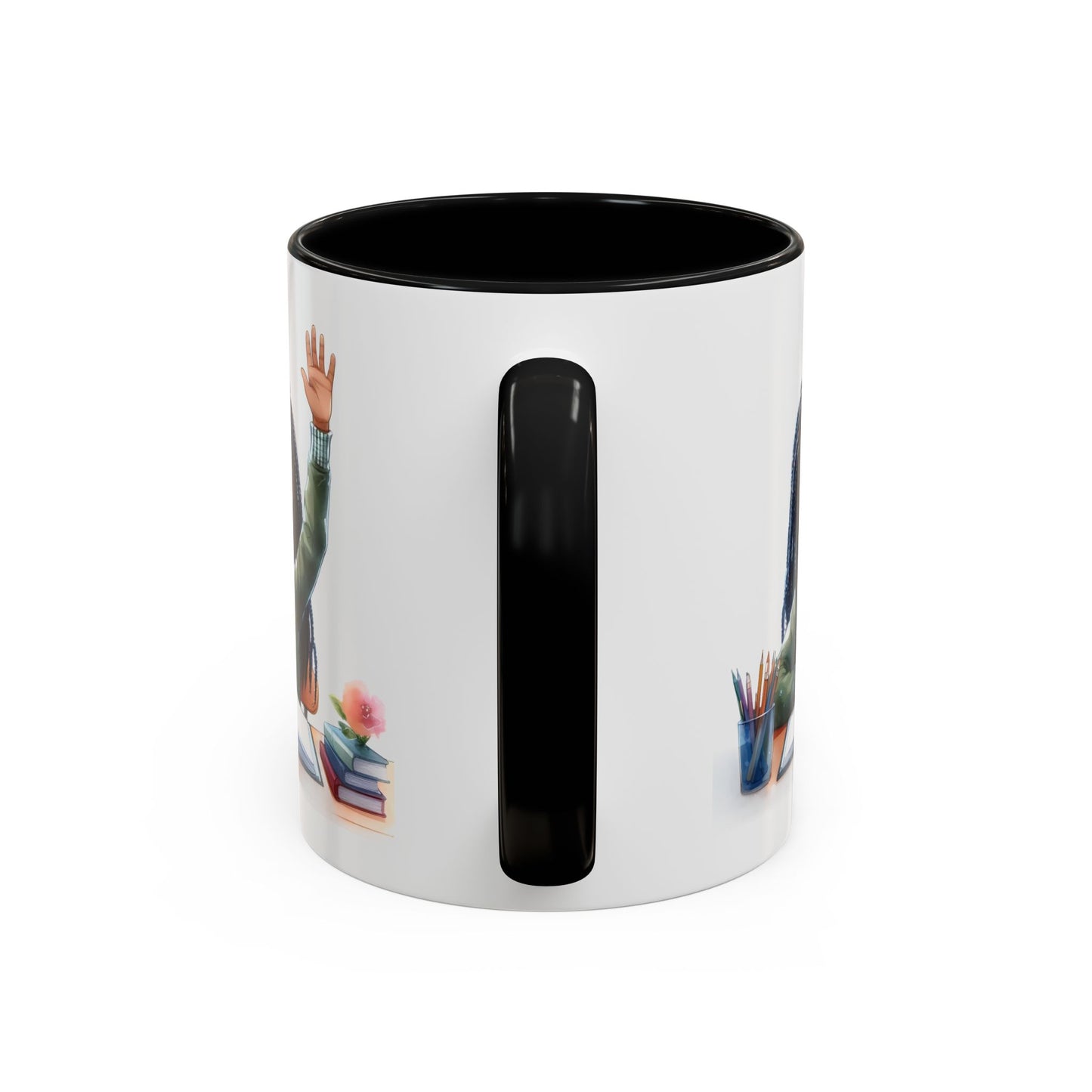 Charming Coffee Mug for Education Lovers, Black Accent Mug, Inspirational Teacher Gift, Cute School Mug, Study Buddy, Personalized [...]