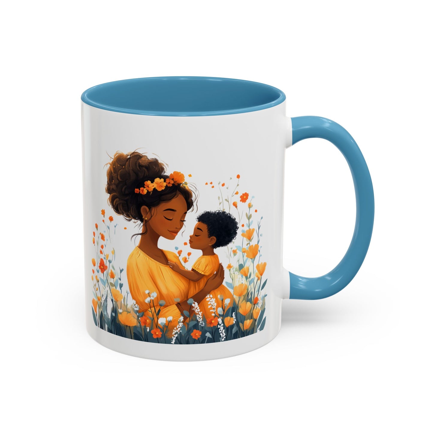 Blooming Love Mug: Floral Mom & Child Design, Perfect for Mothers Day, Family Gifts, Cozy Mornings, Tea Lovers, Coffee Time