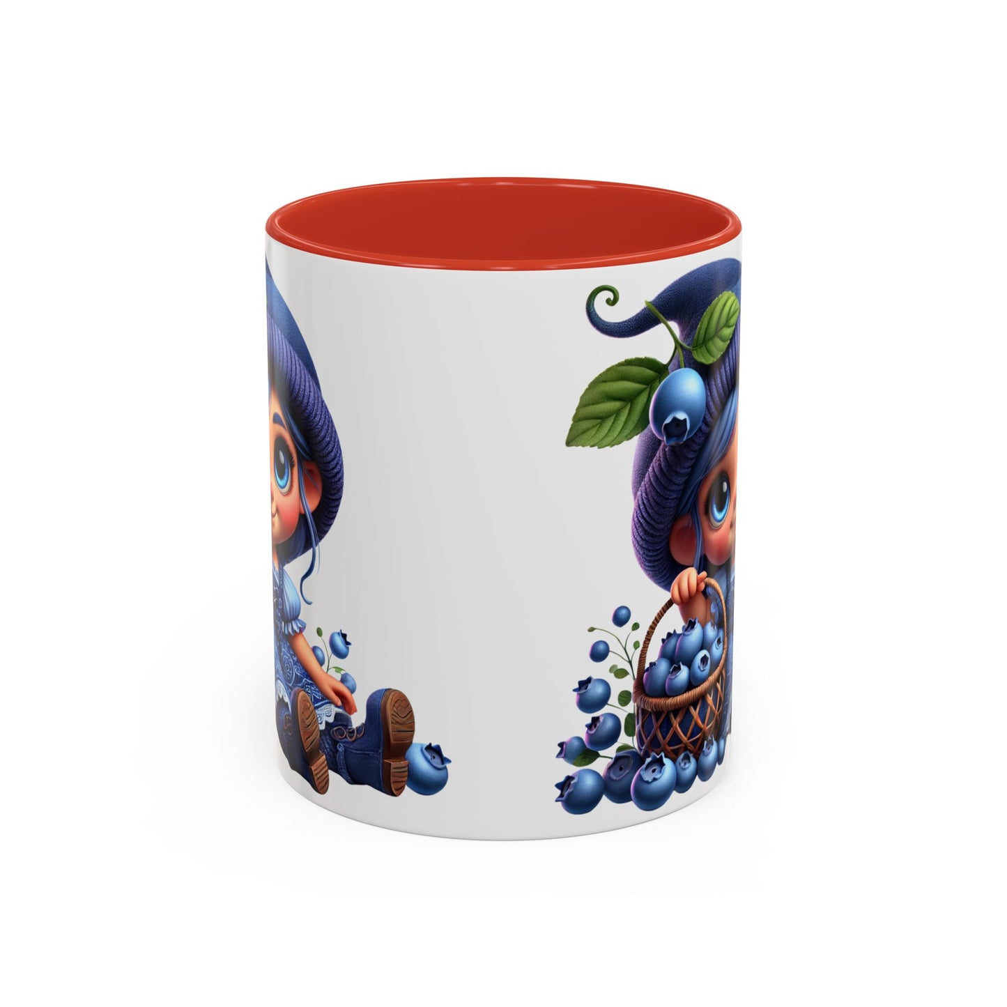 Cute Blueberry Girl Coffee Mug - 11oz & 15oz