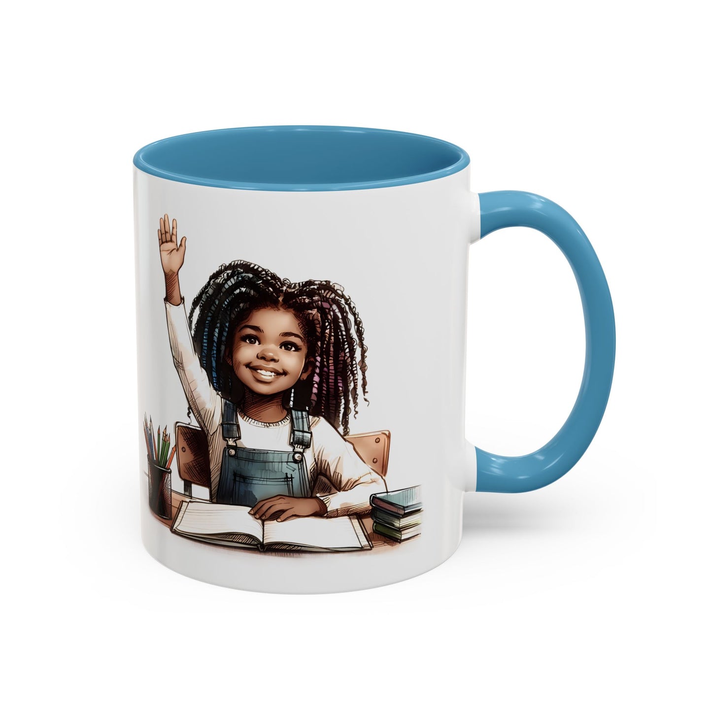 Cheerful Kids' Coffee Mug, Empowering Gift for Students, Classroom, Back to School, Fun Celebrate Learning Mug