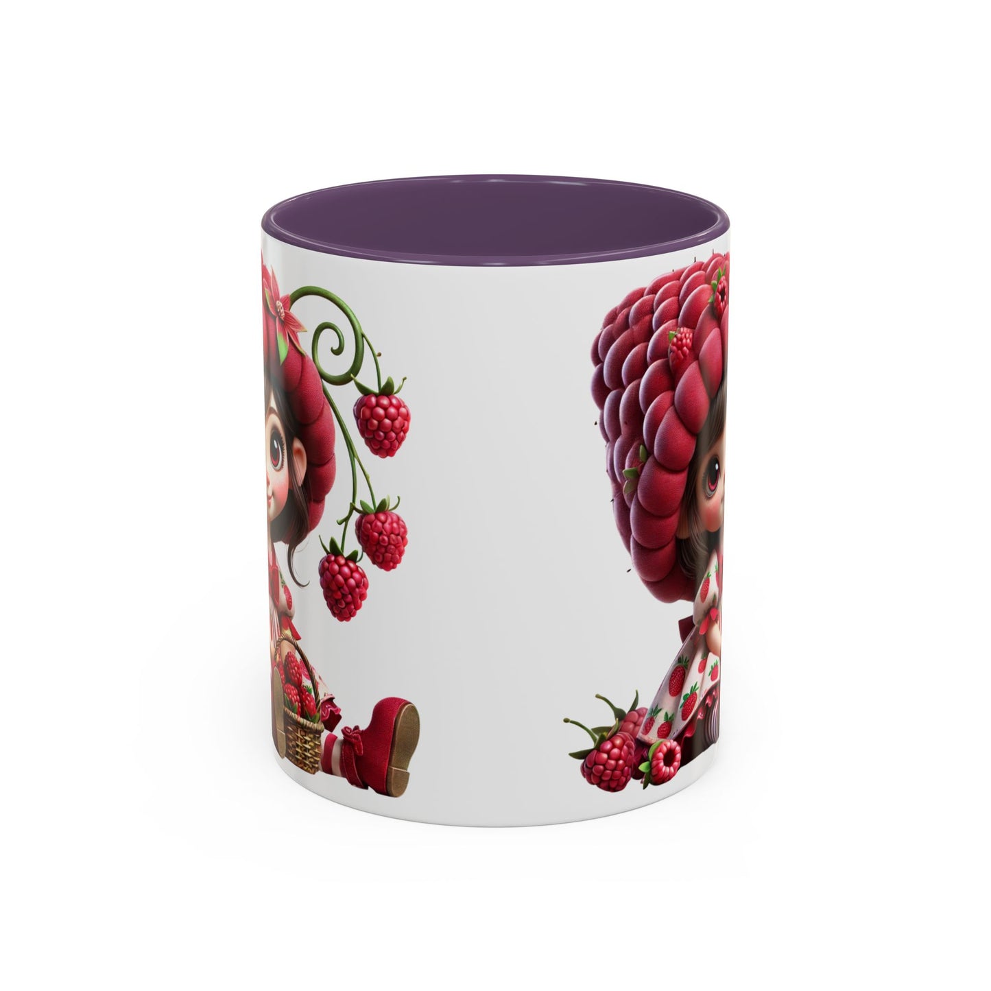 Whimsical Berry Girl Coffee Mug - Perfect for Berry Lovers!