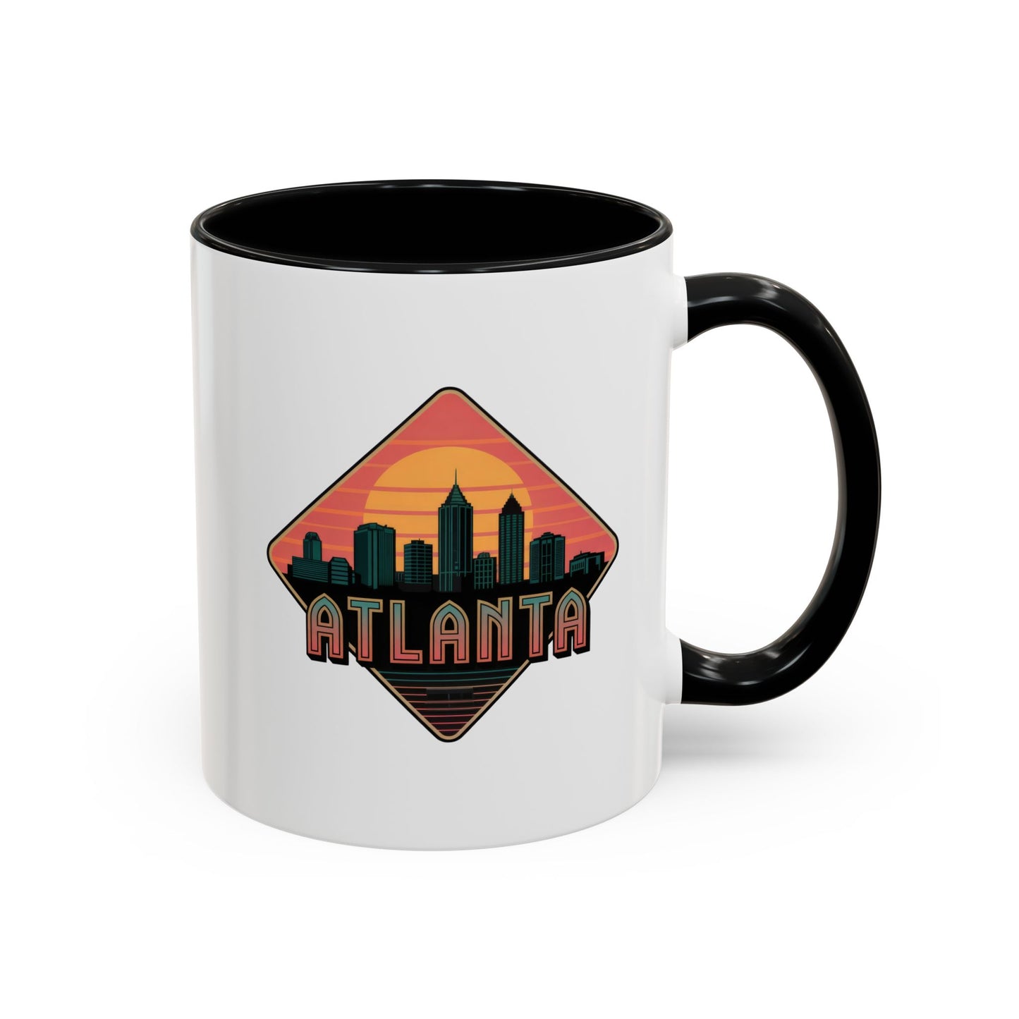 Atlanta Skyline Accent Coffee Mug, Unique Gift for Coffee Lovers, Home Decor, Travel Souvenir, Urban Style Mug