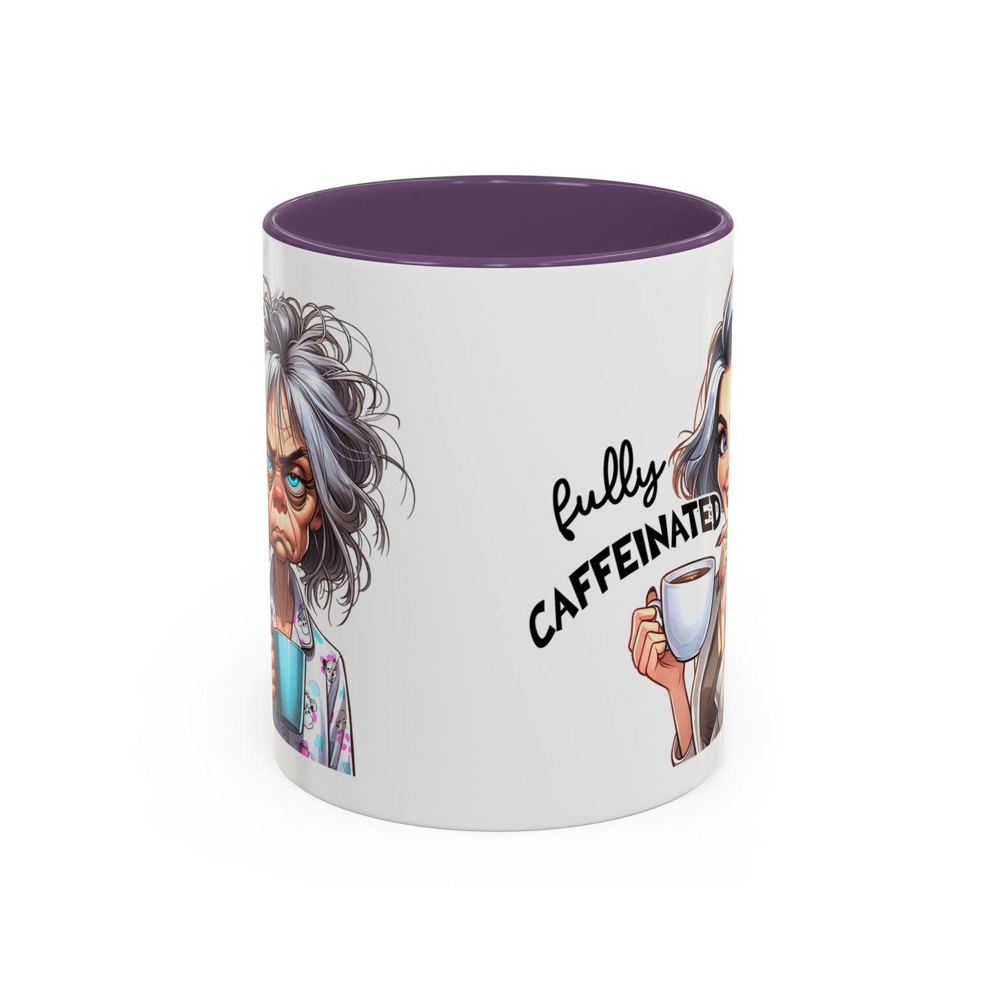 Fully Caffeinated Accent Mug - Fun Coffee Cup for Coffee Lovers, Unique Gift for Tea Drinkers, Funny Kitchen Decor, Motivational Mug, [...]