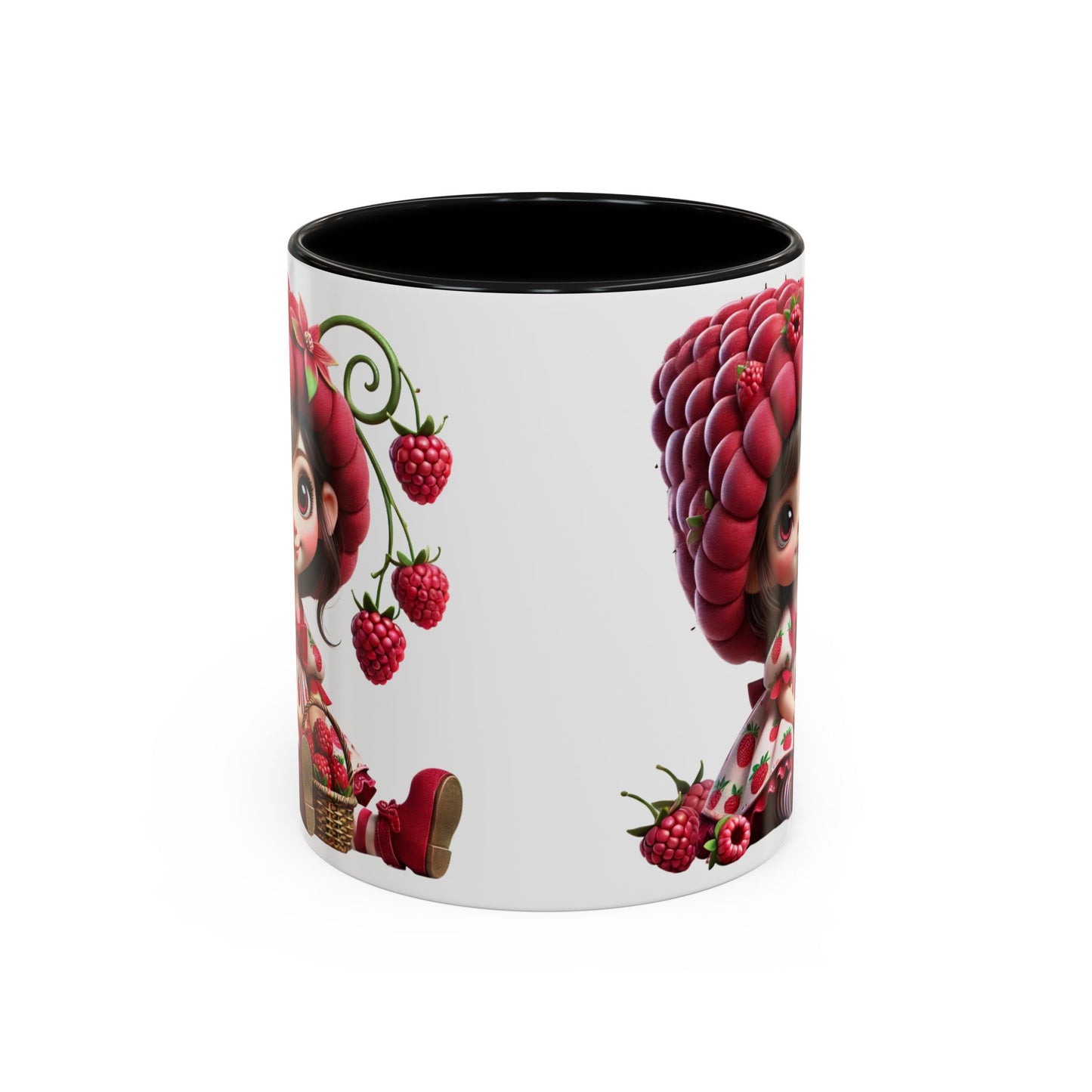 Whimsical Berry Girl Coffee Mug - Perfect for Berry Lovers!