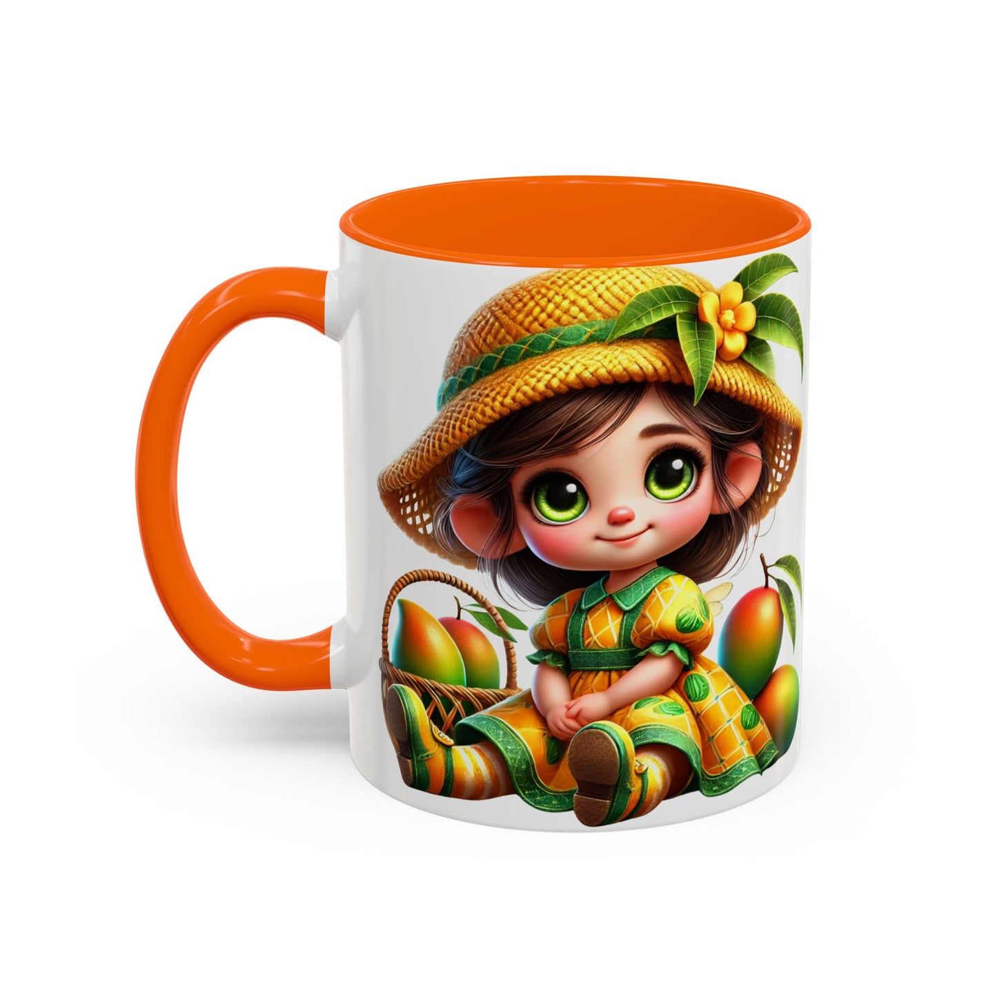 Whimsical Fruit-Themed Accent Coffee Mug - 11 & 15oz