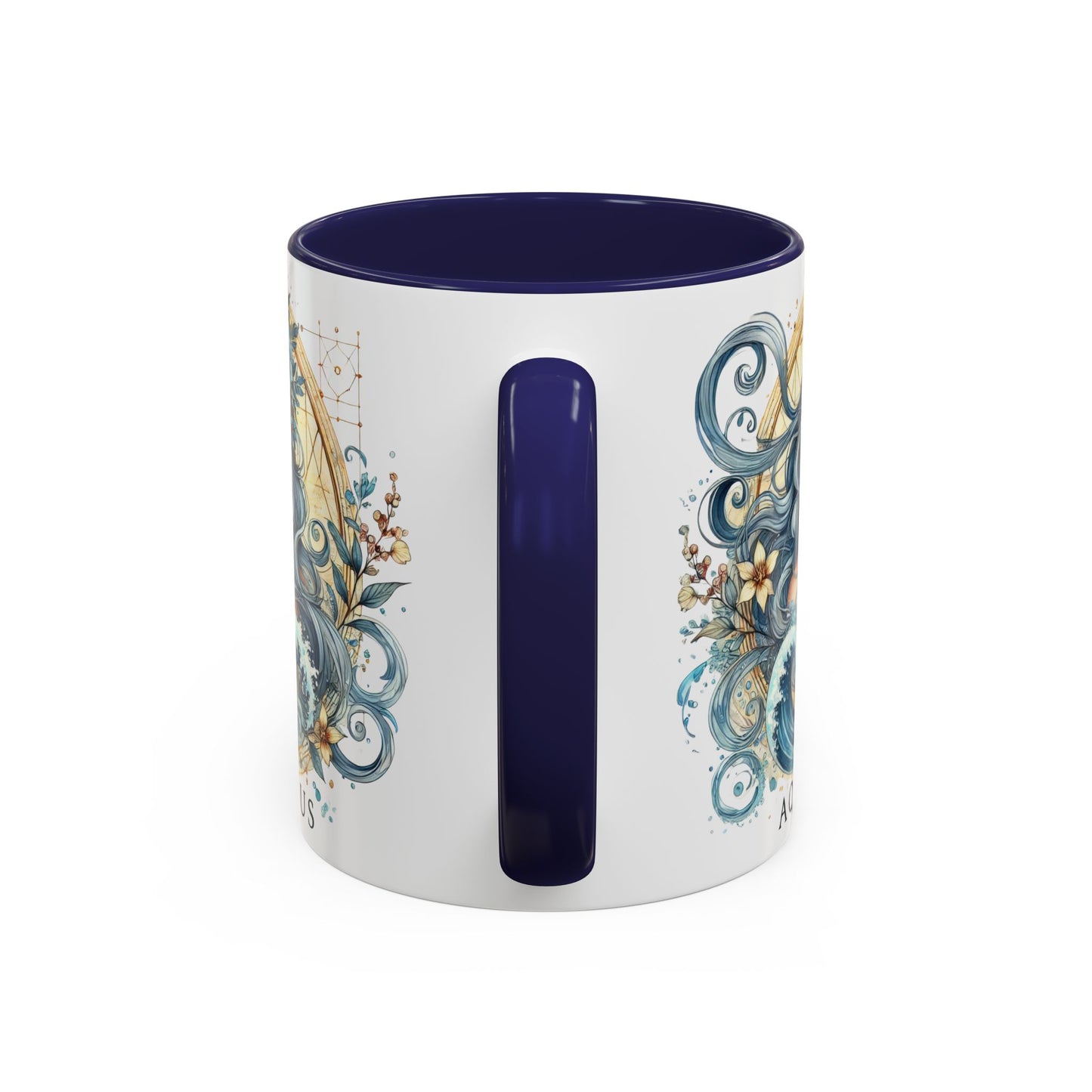 Astrological Aquarius Coffee Mug - Zodiac Sign Design, Perfect for Astrology Lovers
