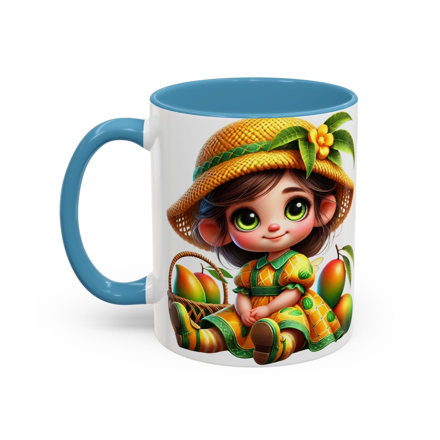 Whimsical Fruit-Themed Accent Coffee Mug - 11 & 15oz