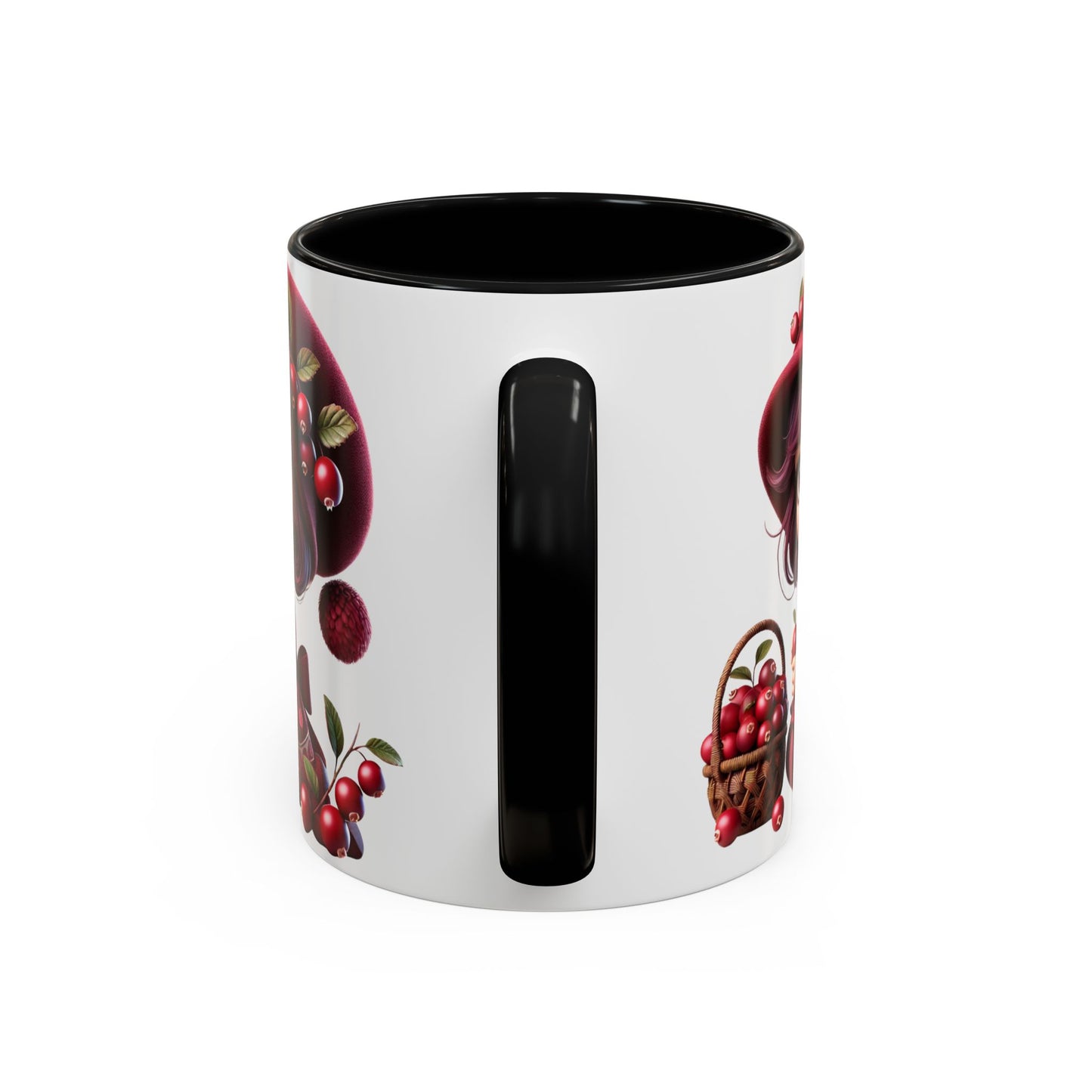 Charming Cherry Blossom Accent Coffee Mug | Cute Character Design | Perfect Gift for Tea Lovers & Special Occasions