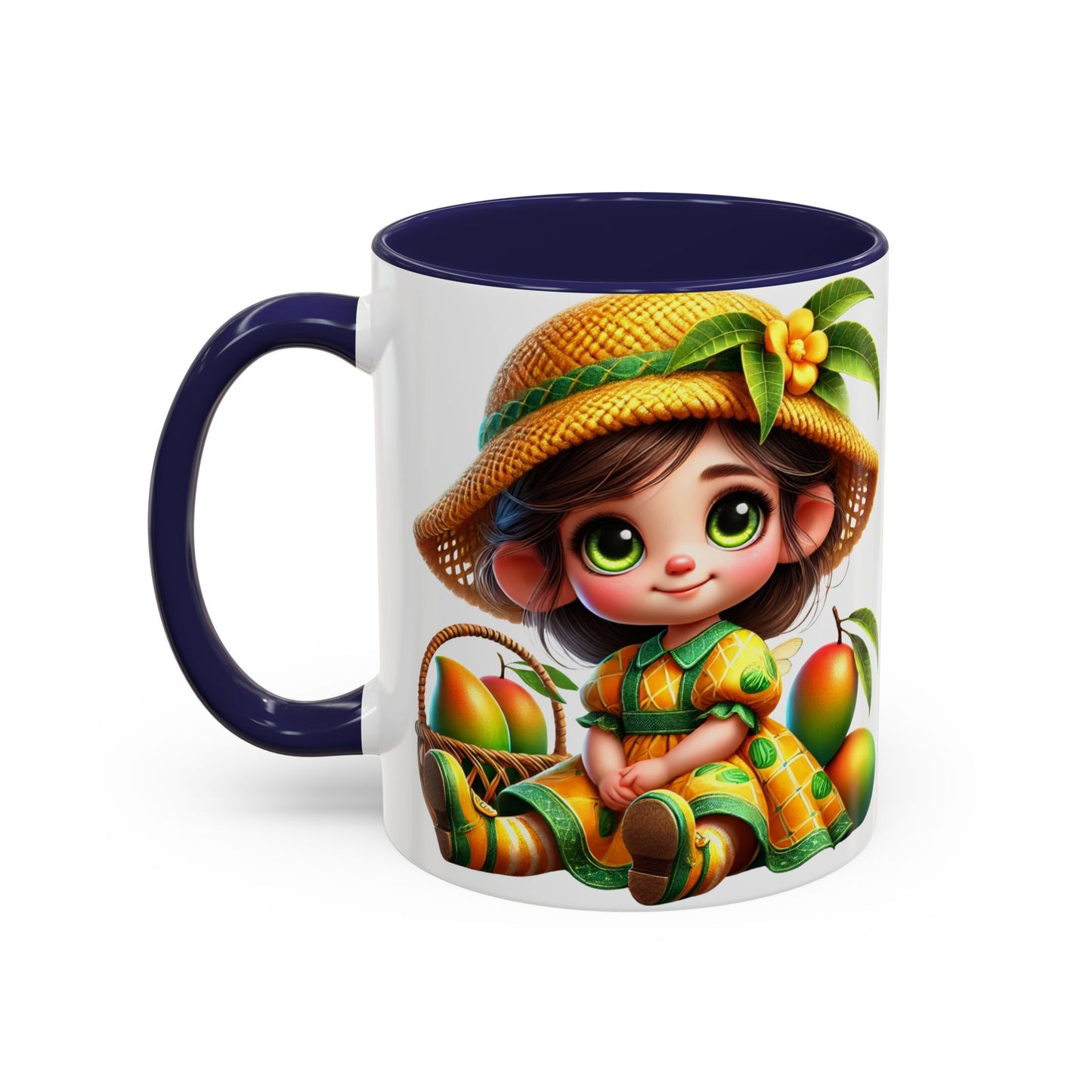 Whimsical Fruit-Themed Accent Coffee Mug - 11 & 15oz