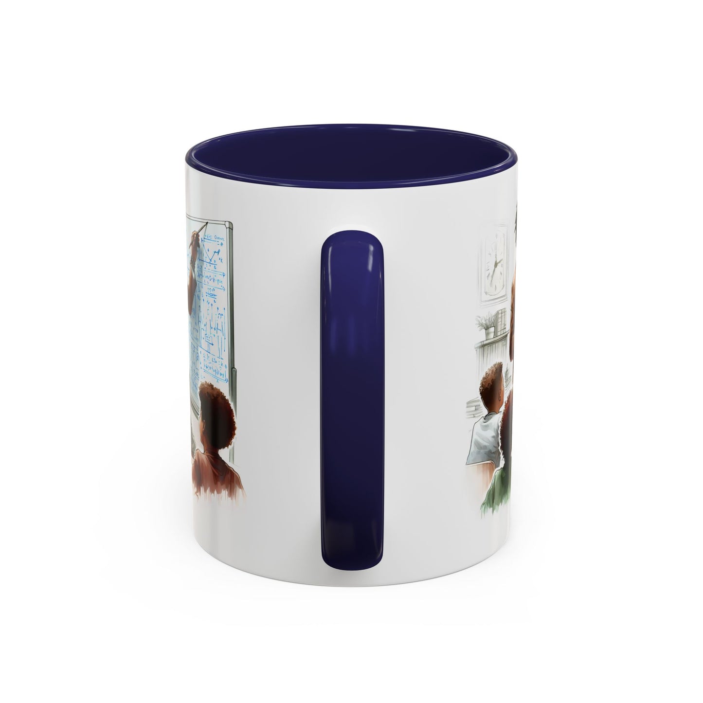 Inspirational Teacher Coffee Mug, Motivational Gift, Black Accent, Education Decor, Classroom Humor, Stylish Drinkware