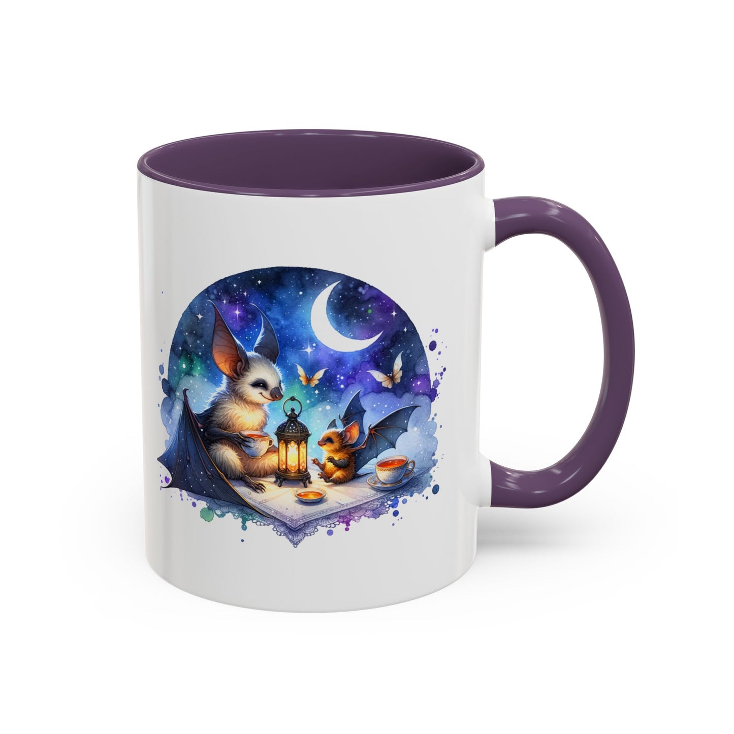 Whimsical Nighttime Coffee Mug: Enchanting Animal Design for Cozy Moments, Gift for Animal Lovers, Unique Home Decor, Special Occasions