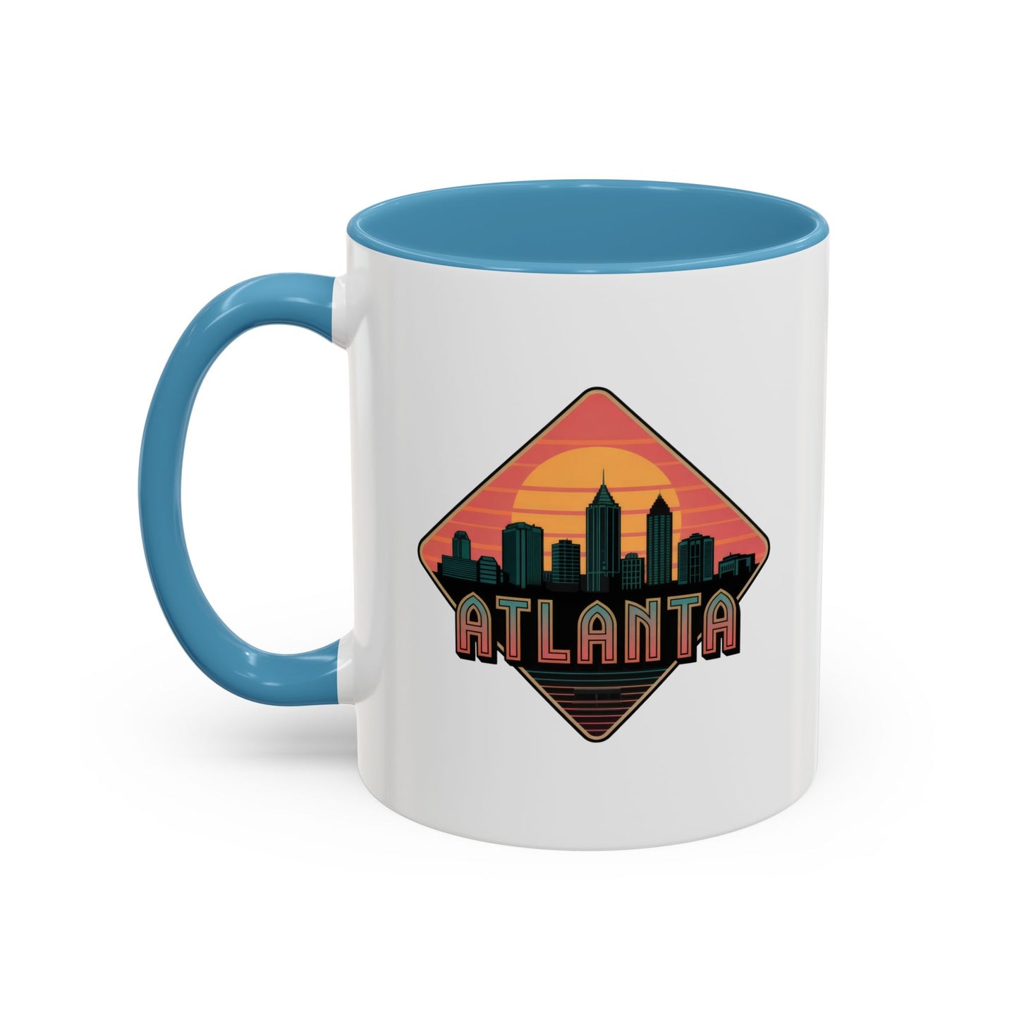 Atlanta Skyline Accent Coffee Mug, Unique Gift for Coffee Lovers, Home Decor, Travel Souvenir, Urban Style Mug