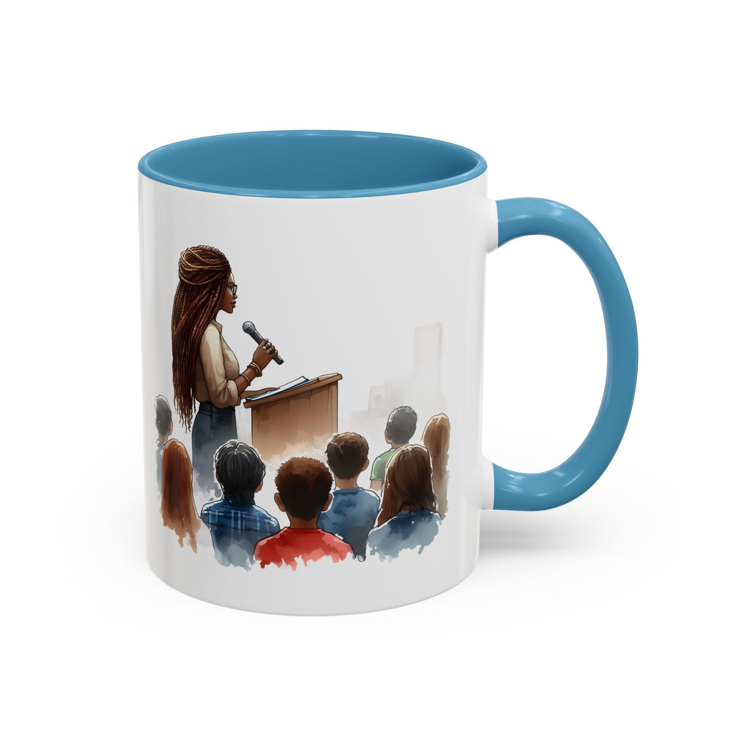 Inspirational Accent Coffee Mug - Motivational Gift for Speakers, Teachers, Coaches; Perfect for Coffee Lovers, Office Decor, Quote Mug