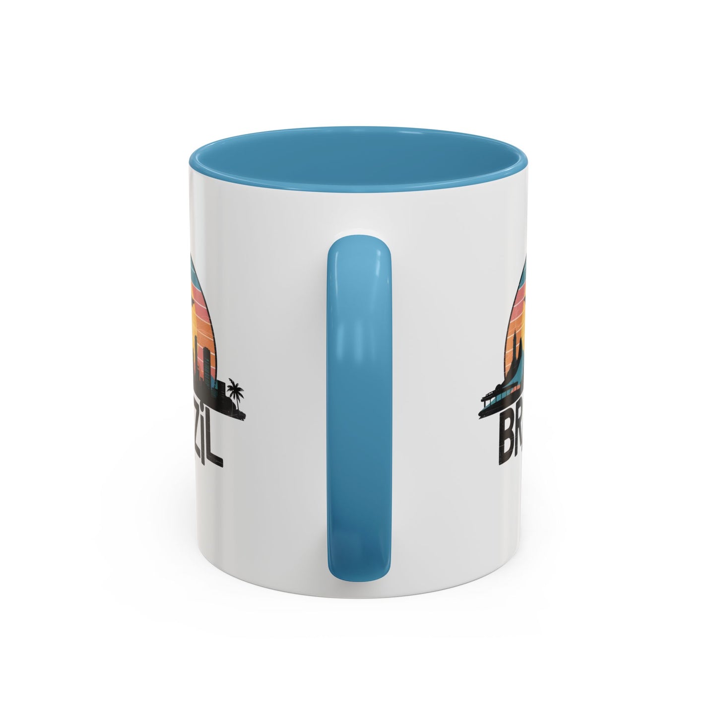 Brazilian Vibe Coffee Mug, Accent Mug for Travel Lovers, Gift for Brazil Enthusiasts, Souvenir Coffee Cup, Beach Theme Mug