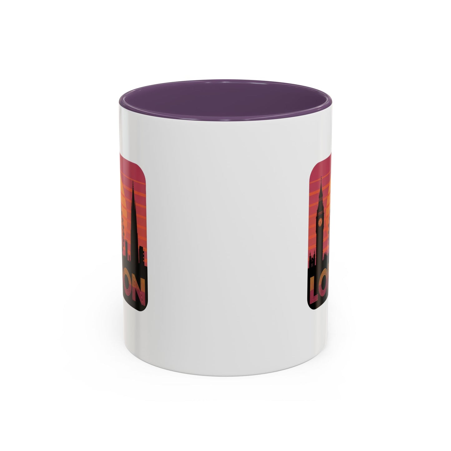 London Skyline Accent Coffee Mug - Perfect Gift for Travelers, London Lovers, Home Decor, Office Use, Road Trip Memories