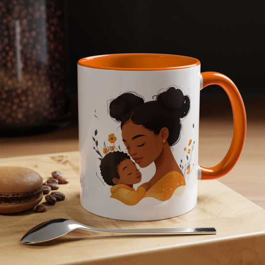 Mommy & Me Coffee Mug, Heartwarming Gift for Mother, Family Bonding, Mother's Day, Cozy Drinkware