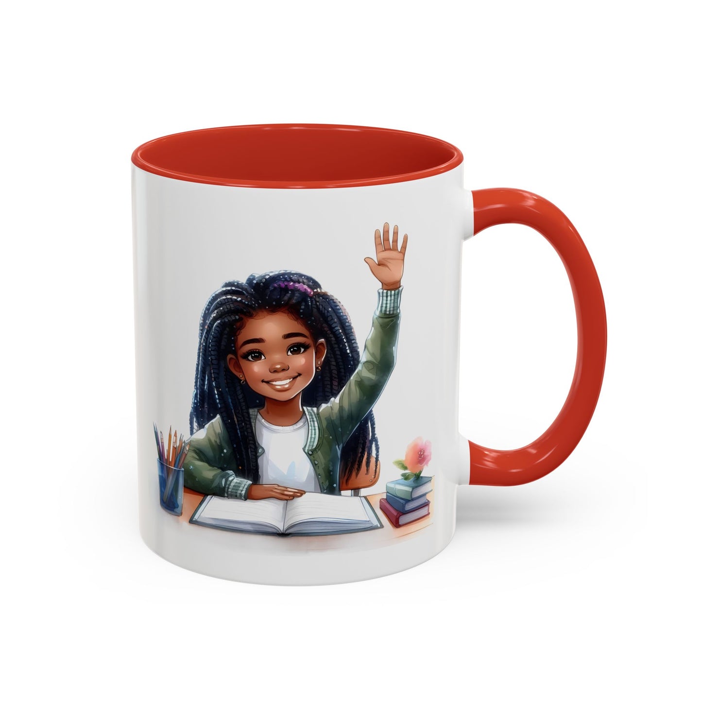 Charming Coffee Mug for Education Lovers, Black Accent Mug, Inspirational Teacher Gift, Cute School Mug, Study Buddy, Personalized [...]