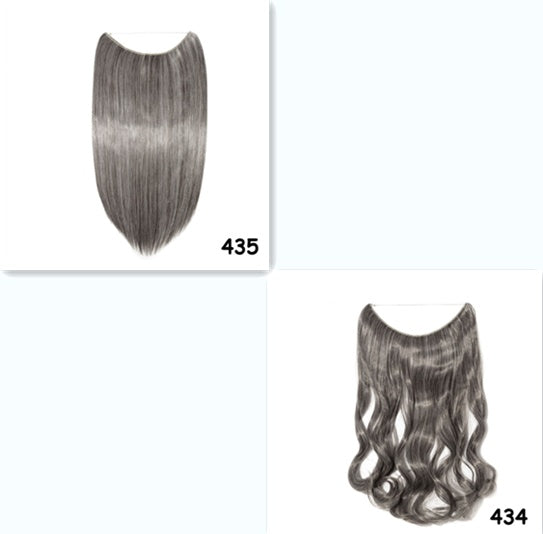 S-noilite 20 pouces Invisible Fil Pas de Clips dans les Cheveux Extensions Secrète Poisson Ligne Postiches Soyeux Droite Synthétique