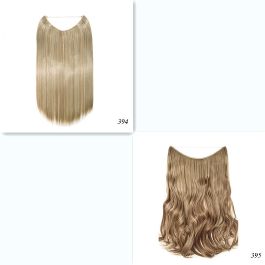 S-noilite 20 pouces Invisible Fil Pas de Clips dans les Cheveux Extensions Secrète Poisson Ligne Postiches Soyeux Droite Synthétique