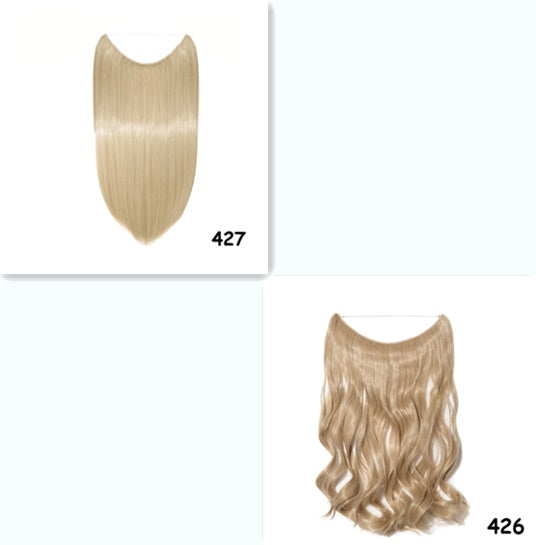 S-noilite 20 pouces Invisible Fil Pas de Clips dans les Cheveux Extensions Secrète Poisson Ligne Postiches Soyeux Droite Synthétique