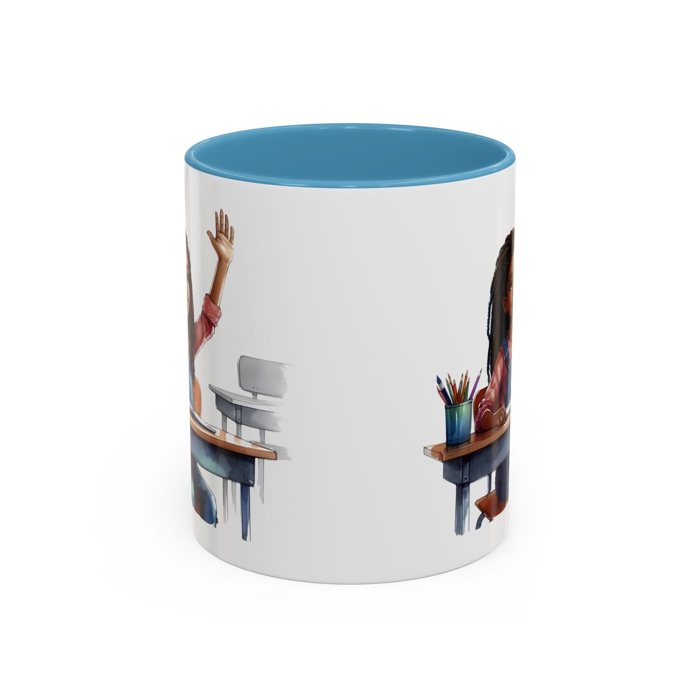 Cheerful Kids' Coffee Mug, Classroom Theme, Back to School Gift, Teacher Appreciation, Personalized Drinkware, Cute Art for Kids