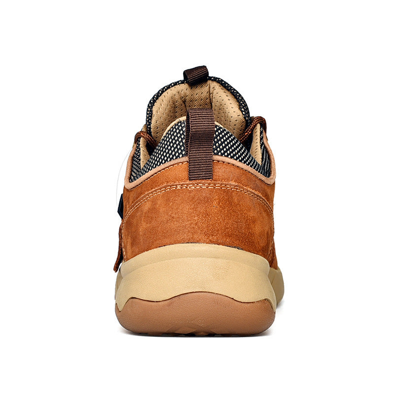 Casual Leather Shoes Travel Wear-resistant Hiking Shoes