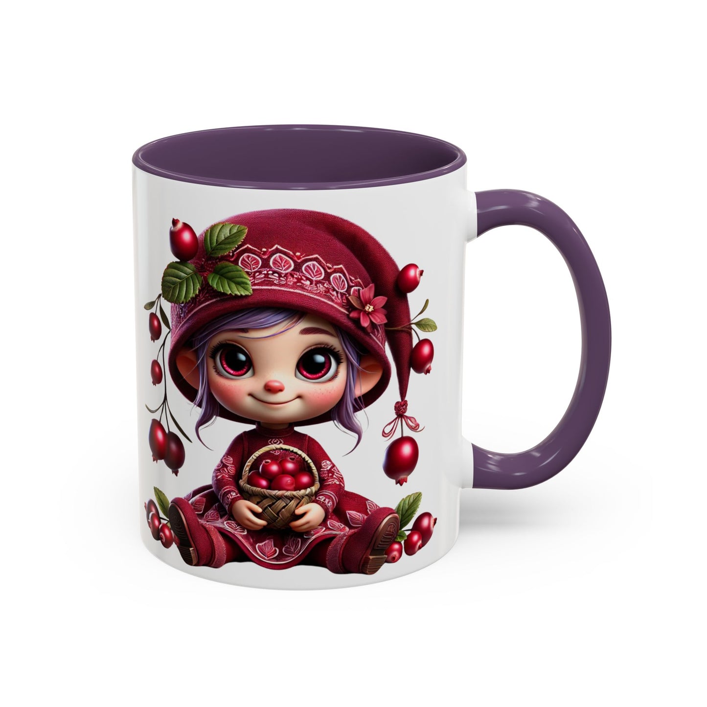 Cute Cherry Character Coffee Mug - 11oz & 15oz, Perfect for Cozy Mornings