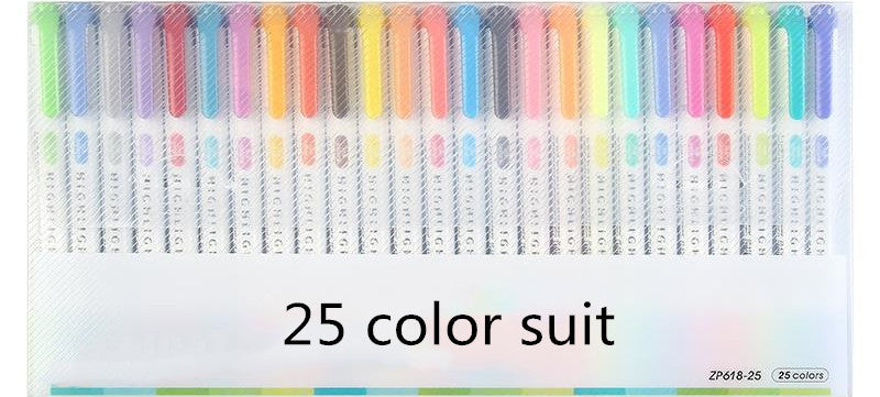 25 couleurs Double Tête Surligneur Stylo Mildliner Couleurs Fluorescentes Surligneurs Art Marqueur École & Bureau Art Offre de Papeterie Store Hive UNIjuntos