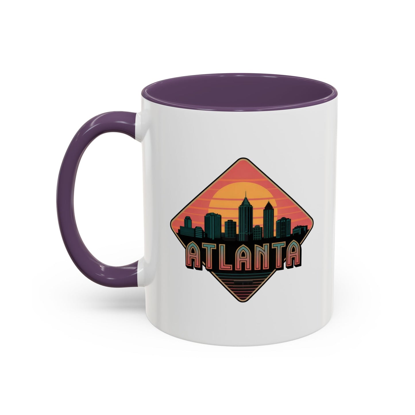Atlanta Skyline Accent Coffee Mug, Unique Gift for Coffee Lovers, Home Decor, Travel Souvenir, Urban Style Mug