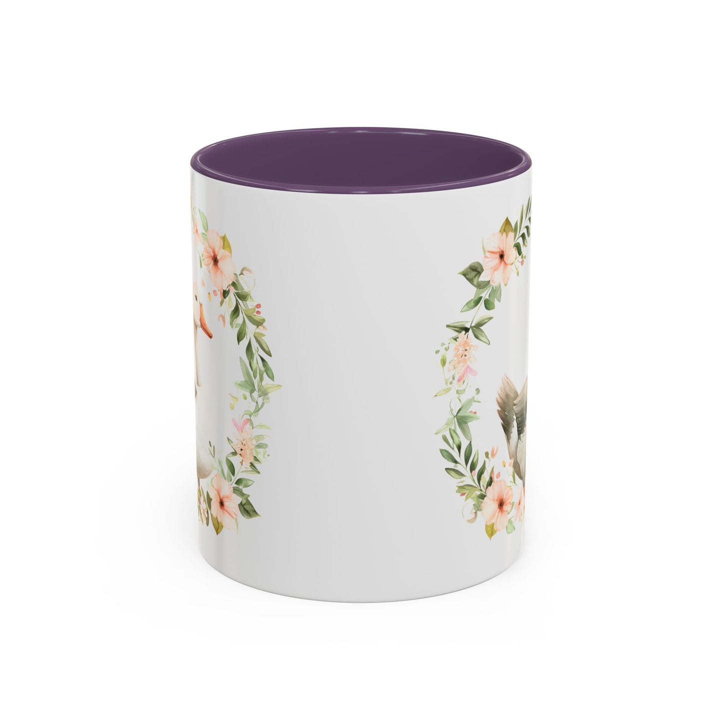 Floral Goose Accent Coffee Mug | Nature Lover Gift, Home Decor, Coffee Lover, Office Mug, Mother's Day Gift