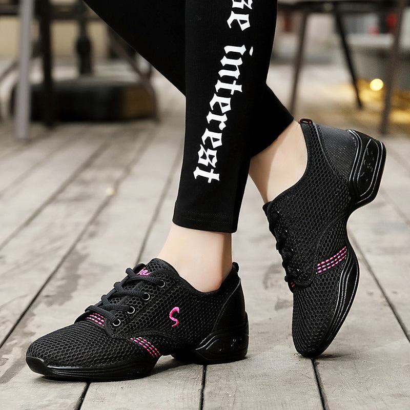 Mesh dance shoes