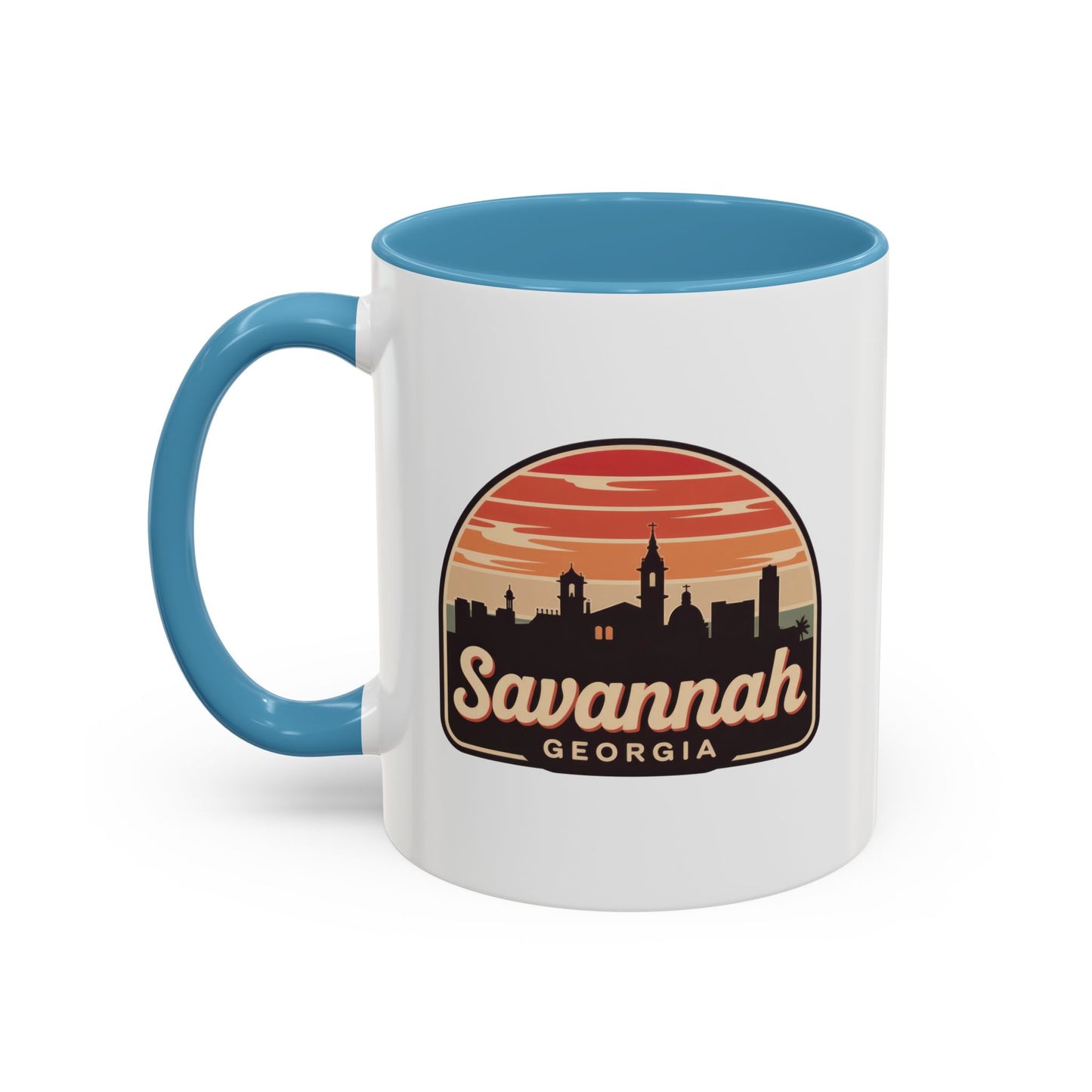 Savannah Skyline Accent Coffee Mug - Perfect for Gifts, Souvenirs, Festivals, Home Decor, Coffee Lovers