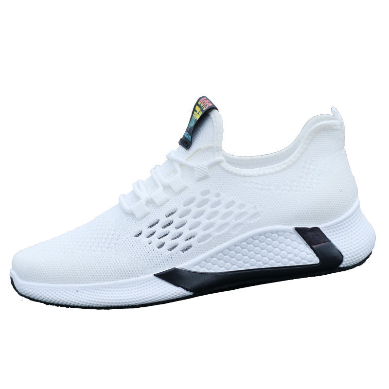 Nouvelles Chaussures De Sport Hommes Respirant Chaussures de Sport de Maille Confort Augmenter de Dentelle-up Non-slip Low-top chaussures de course