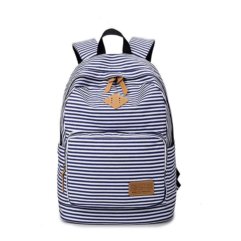 Middle School Student School Bag Navy Wind Casual Female Bag Backpack JFA UNIjuntos Entreprise