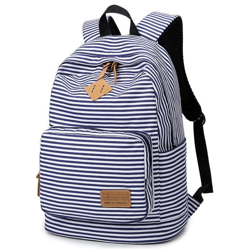 Middle School Student School Bag Navy Wind Casual Female Bag Backpack JFA UNIjuntos Entreprise
