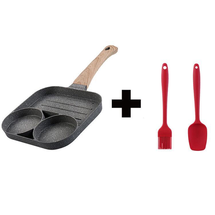 Quatre Trou Omelette Pan, Non-bâton Pan